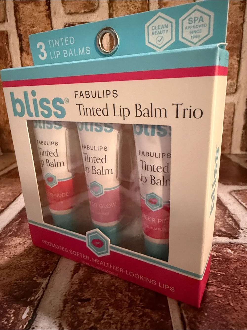 Bliss Fabulips Tinted Lip Balm Trio - Sheer Nude, Sheer Glow, Sheer Pink